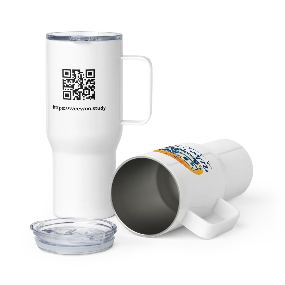 White Travel Mug