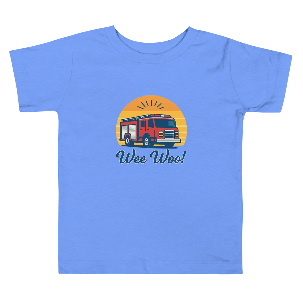Heather Columbia Blue WeeWoo Toddler T