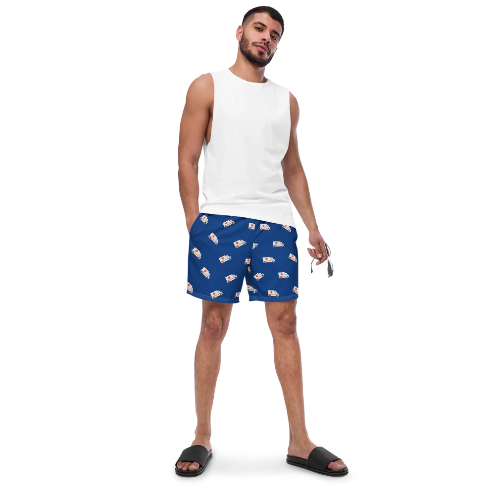 Blue WeeWoo Recycled Swim Trunks